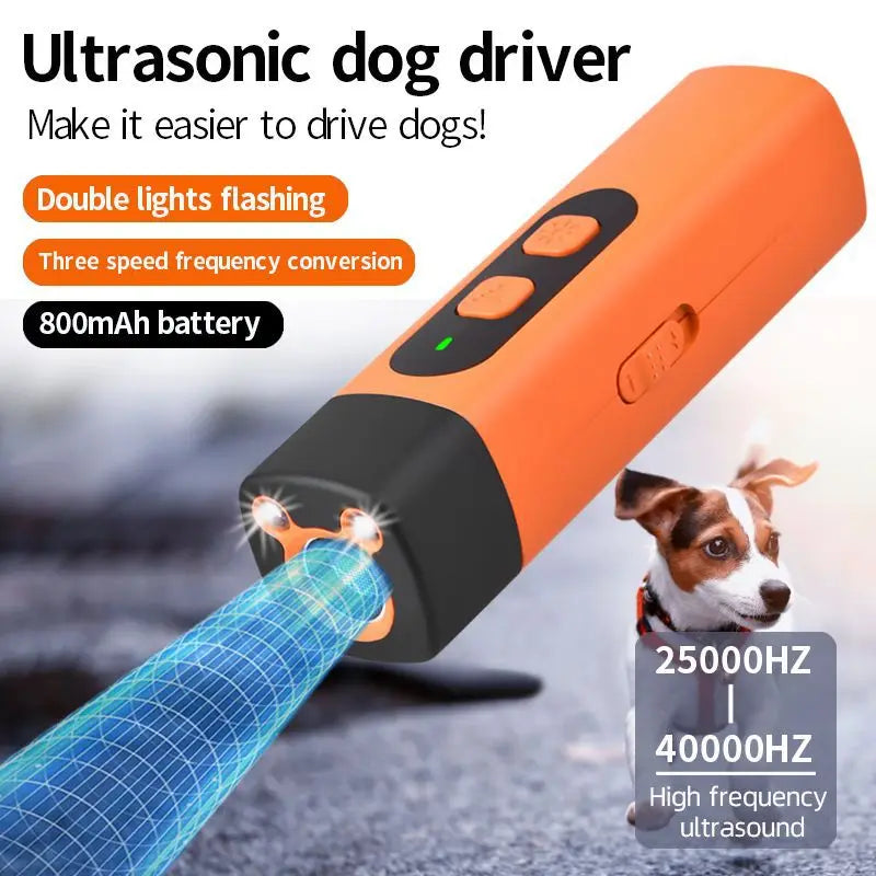 Rechargeable Ultrasonic Dog Bark Deterrent Trainer