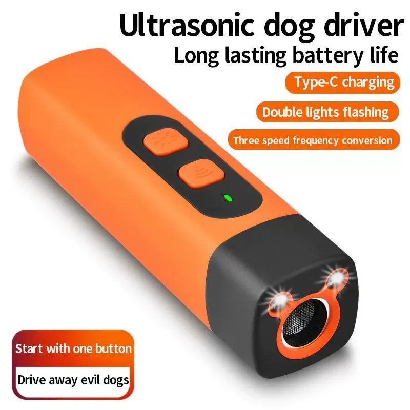 Rechargeable Ultrasonic Dog Bark Deterrent Trainer