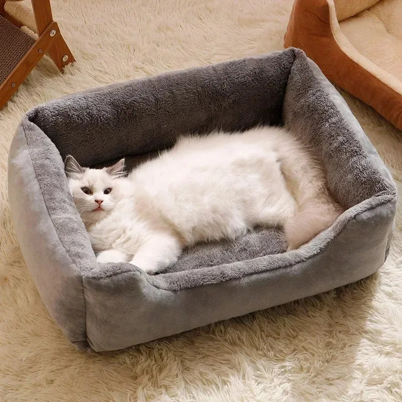 Plush Breathable Cat Bed House for Cozy Sleeping