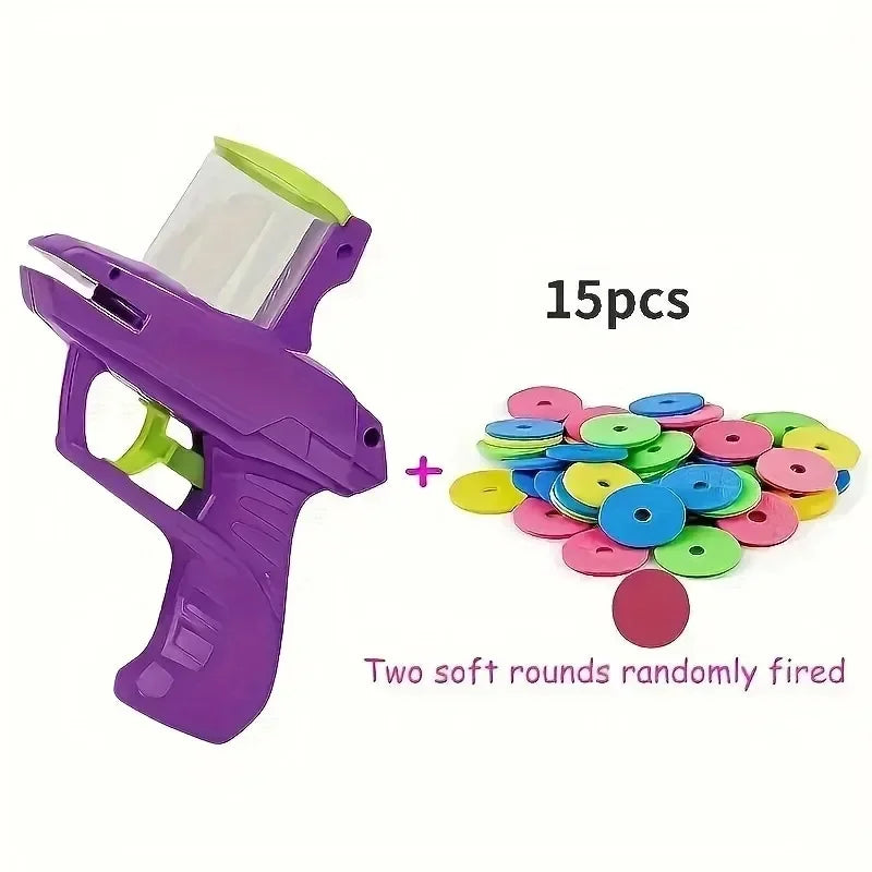 Pet Flying Disc Launcher Toy With 15 Foam Discs