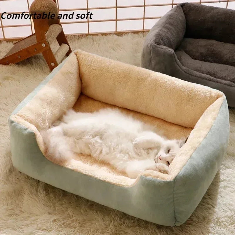 Plush Breathable Cat Bed House for Cozy Sleeping