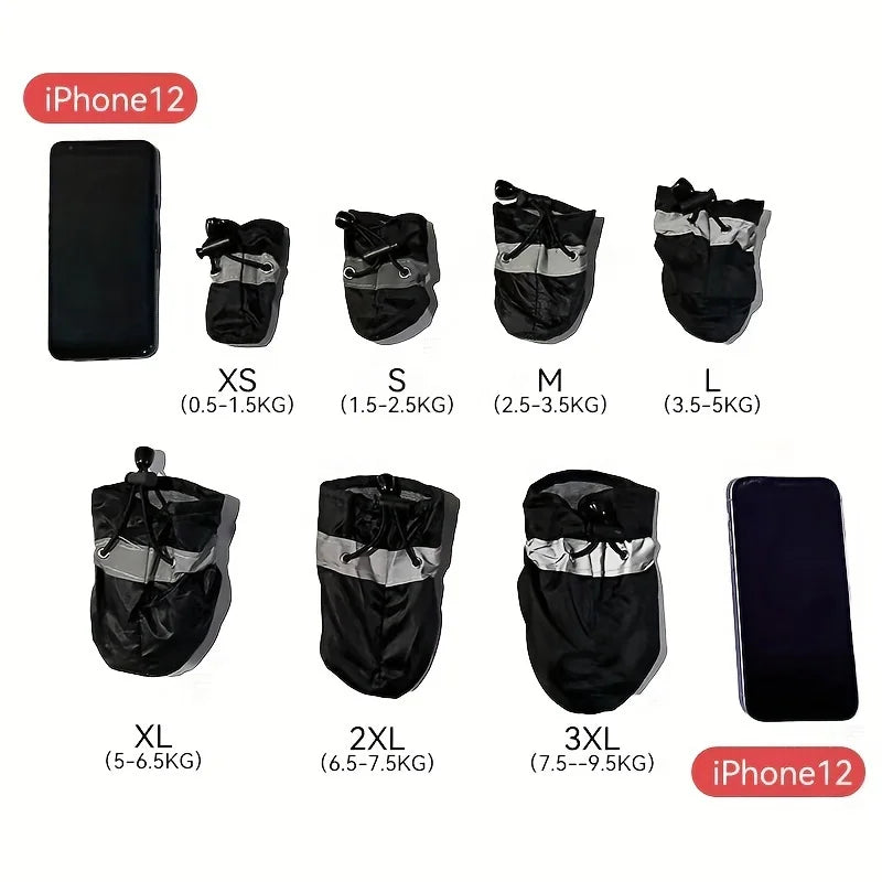 Waterproof Dog Boots For Small Dogs – 4-Piece Paw Protection