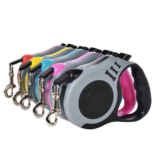 Retractable Dog Leash With Lock – 3 m / 5 m Nylon Lead