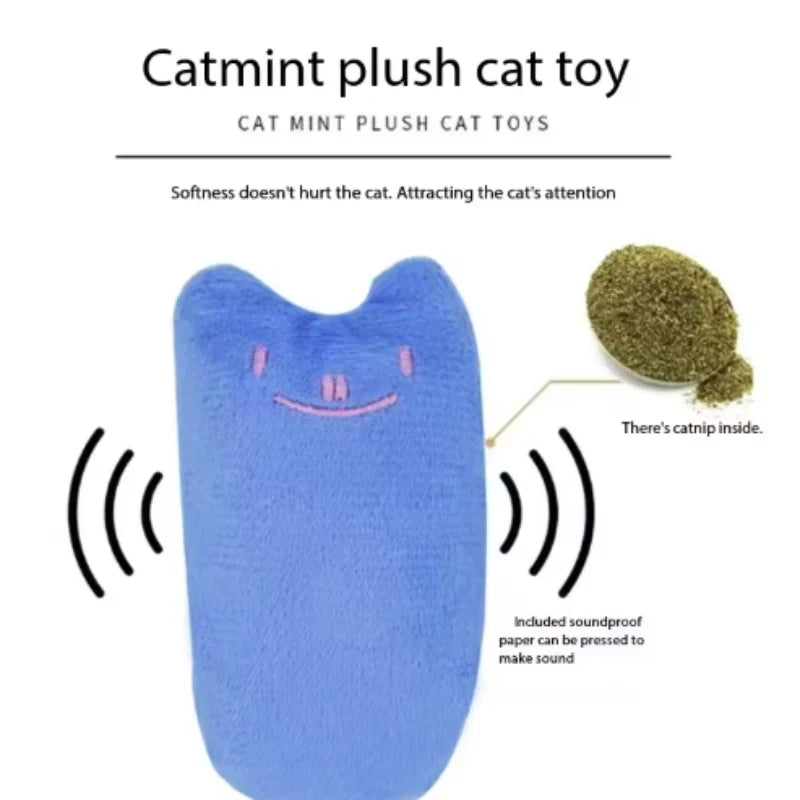 Plush Catnip Chew Toy – Interactive Velvet Bite Toy For Cats